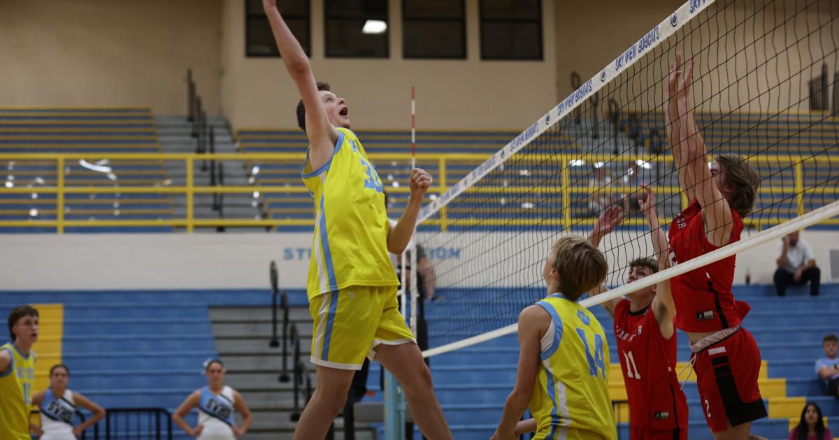 PHOTO GALLERY: Sky View defeats Bear River in boys volleyball 3 sets to 0 | Sports