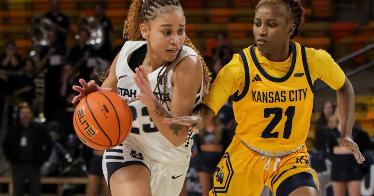 GALLERY: Kansas City 80, Utah State 77 women's basketball