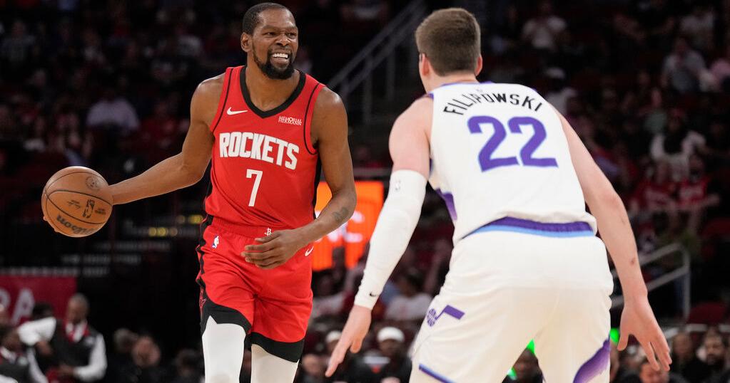 Rockets win their 5th straight, beating the Jazz 140-106 behind 25 points from Kevin Durant | Sports