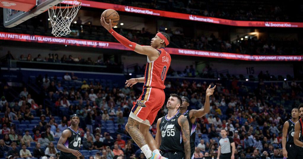 Jeremiah Fears sets a franchise rookie mark with 40 points as the Pelicans top the Jazz 156-137 | Sports