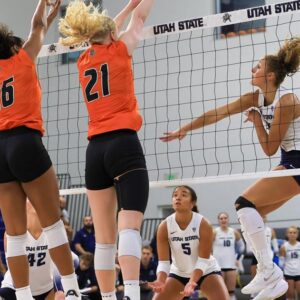 GALLERY: Utah State vs Idaho State volleyball exhibition